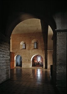 Interior view of the church of Saint Vincent and Saint Anasthasius the Abbey of the Three Fountains
