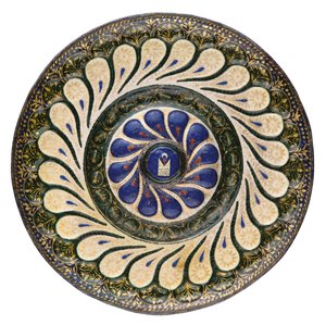 Polychrome circular plate, Venetian, c.1500