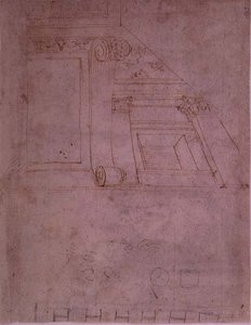 Study of a facade by School Italian