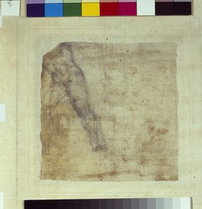 Study of a man by School Italian