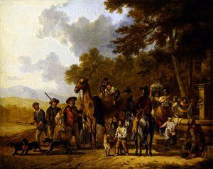 Travellers with Camel by School Italian