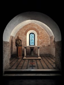 View of the First Chapel of the Church of Saints Vincent and Anastasius, Abbey of Tre Fontane