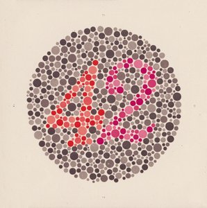 Ishihara color test to detect color blindness by School Japanese