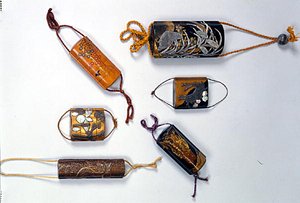Six Inro, Edo Period (1603-1868) 17th-18th Century