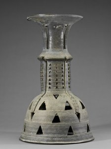 Ceremonial Stand with Snake, Abstract, and Openwork Decoration, Three Kingdoms Period, Kaya