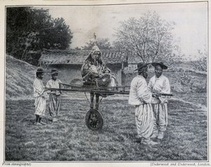 Korean Military Officer on Sedan Chair, Going to Imperial Audience