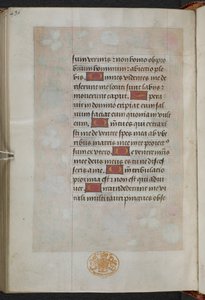 Book of Hours, Use of Sarum (