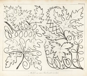 Leaf Patterns for Needlework by School Netherlandish