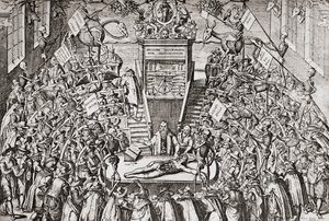 Students Attending an Anatomy Class at Leiden University by School Netherlandish