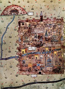 Map of Erzerum, Turkey by School Ottoman