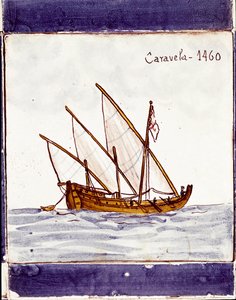 Representation of a caravel of the Portuguese fleet