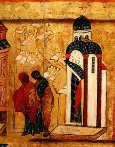 Icon depicting Joachim and Anna
