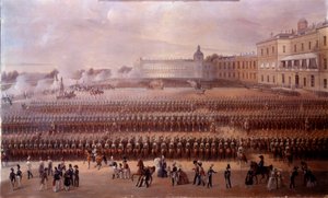 Inauguration in 1852 of the Monument Dedicated to Paul I in Gatchina