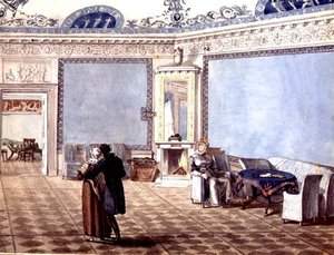 Neo-Classical Blue Drawing Room in St. Petersburg