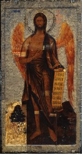John The Baptist, Angel of the Wilderness. Russian icon, egg tempera on wood, late 16th century