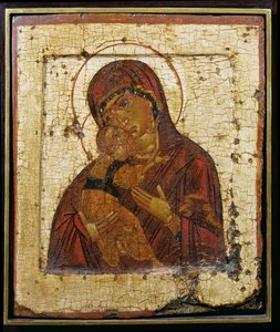 The Mother of God of Vladimir, Russian icon, Pskov School, late 15th century