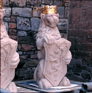 Heraldic Lion, from the Roof of the Great Hall by School Scottish