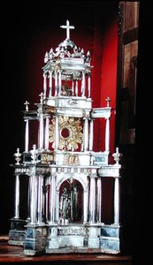 Monstrance Containing the Consecrated Host, Used in Processions by School Spanish