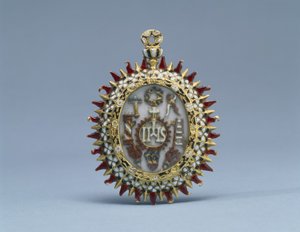 Two-Sided Pendant with Symbols of Christ and the Passion, and Christ in the Temple among Elders