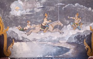 Fresco Depicting a Scene from the Life of Buddha, Wat Phra That Doi Suthep Temple