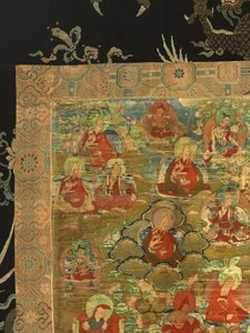 Detail of Third Panchen Lama Losan Penden Yeshe (detail)