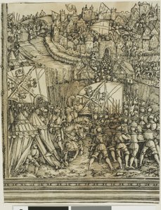 The Campaign in Hungary, from The Triumphal Arch of Maximilian I by School of Albrecht Dürer