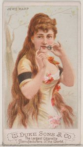 Jews Harp, from the Musical Instruments series N82 for Duke brand cigarettes, 1888