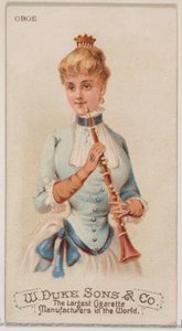 Oboe, from the Musical Instruments series N82 for Duke brand cigarettes by Schumacher and Ettlinger