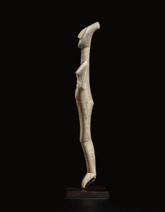 Cycladic reclining female figure, name-piece of the Schuster Master, Early Cycladic II