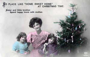 No Place like Home Sweet Home at Christmas Time, Greetings Card by Schwerdffeger and Co