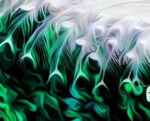Green Abstract by Scott J. Davis
