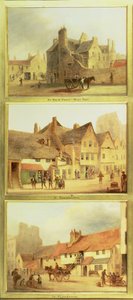 Main Point West Port, Grassmarket and Pleasance, detail from Edinburgh: Nine Views of the Old Town by Scottish School