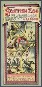 Publicity leaflet for the Scottish Zoo and Variety Circus, c.1890 by Scottish School
