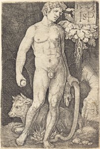 Adam Standing by Sebald Beham