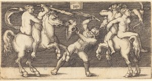 Battle of Three Men by Sebald Beham