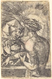 Christ Crowned with Thorns Speaking with His Mother by Sebald Beham