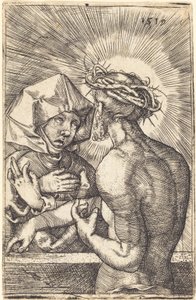 Christ Crowned with Thorns Speaking with His Mother by Sebald Beham