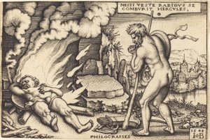 Death of Hercules by Sebald Beham