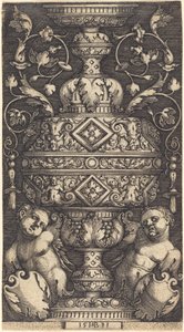 Double Goblet, at Foot Two Genii by Sebald Beham