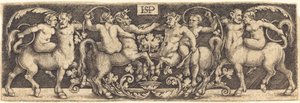 Frieze with Centaurs by Sebald Beham
