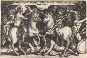 Hercules and Iole by Sebald Beham