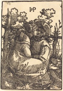 Lovers by a Fence by Sebald Beham