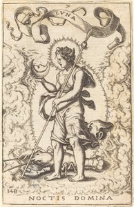 Luna by Sebald Beham