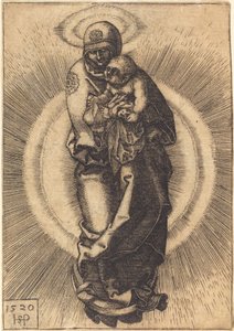 Madonna on the Half Moon by Sebald Beham