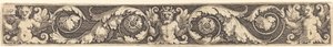 Ornament with One Male and Two Female Figures by Sebald Beham