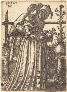 The Lady and the Fool by Sebald Beham