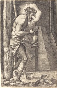 The Man of Sorrows at the Foot of the Cross by Sebald Beham