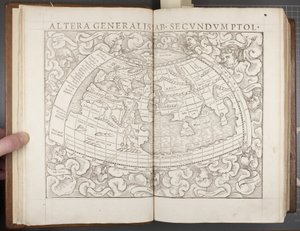Globe, from Cosmographia, 1544 by Sebastian Munster
