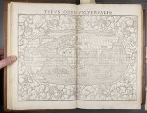 Globe, from Cosmographia, 1544 by Sebastian Munster