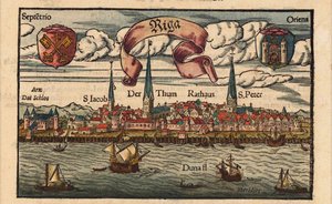 Riga from the Cosmographia by Sebastian Munster
